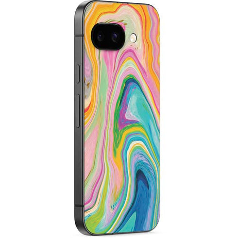 Rainbow Marble by Etta Vee Google Pixel 9a Skin