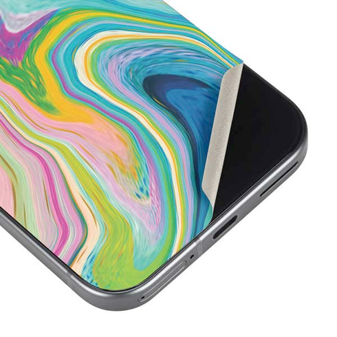 Rainbow Marble by Etta Vee Google Pixel 9a Skin