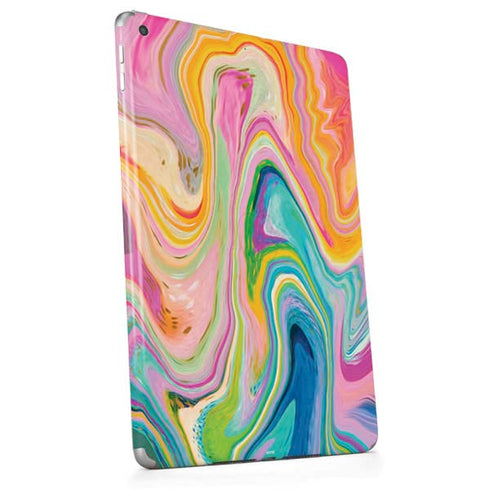 Rainbow Marble by Etta Vee Apple iPad Skin
