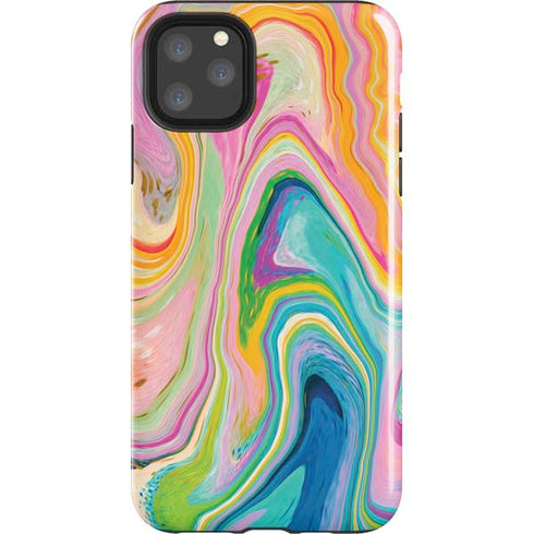 Rainbow Marble by Etta Vee iPhone Cases