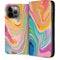Rainbow Marble by Etta Vee iPhone 13 Pro Max Folio Case