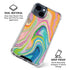 Rainbow Marble by Etta Vee iPhone 15 Clear Case