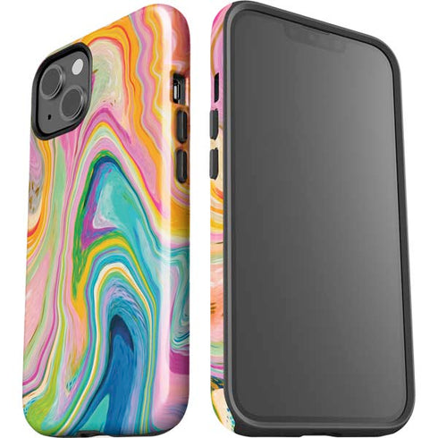Rainbow Marble by Etta Vee iPhone 15 Impact Case