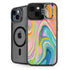 Rainbow Marble by Etta Vee iPhone 15 Kickstand Case