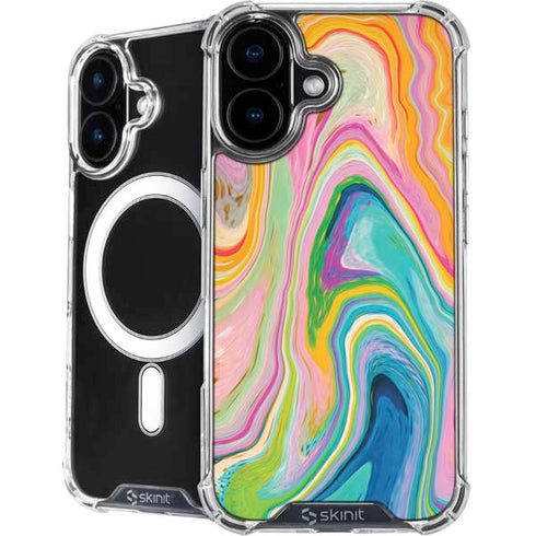 Rainbow Marble by Etta Vee iPhone 16 MagSafe Case