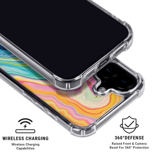 Rainbow Marble by Etta Vee iPhone 16 MagSafe Case