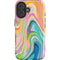 Rainbow Marble by Etta Vee iPhone 16 Plus Impact Case