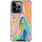 Rainbow Marble by Etta Vee iPhone 16 Pro Clear Case
