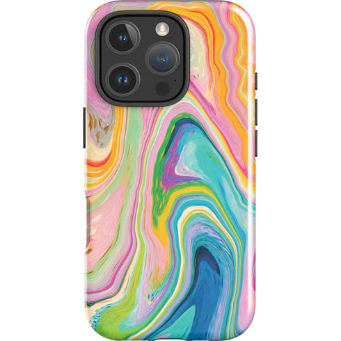 Rainbow Marble by Etta Vee iPhone 16 Pro Impact Case