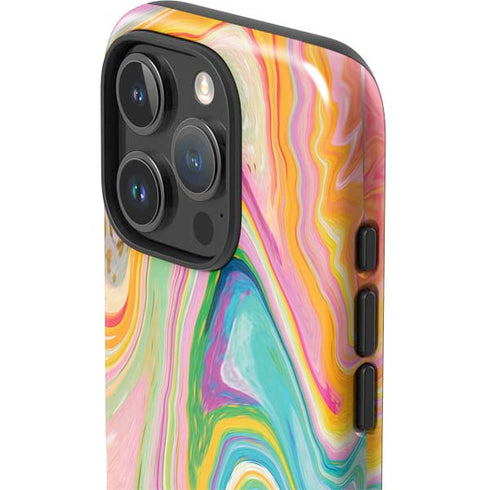 Rainbow Marble by Etta Vee iPhone 16 Pro Impact Case
