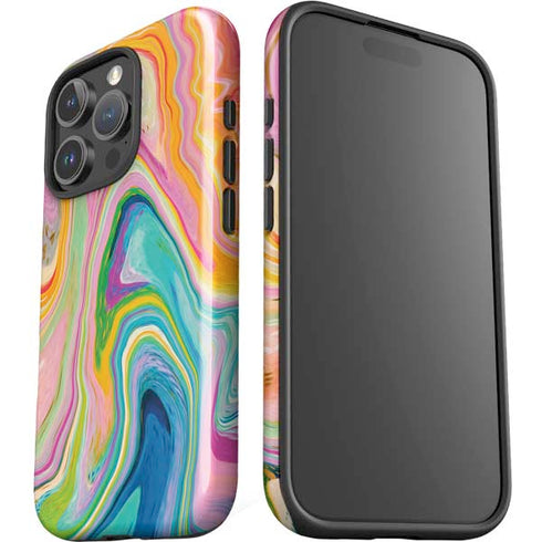 Rainbow Marble by Etta Vee iPhone 16 Pro Impact Case