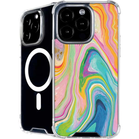 Rainbow Marble by Etta Vee iPhone 16 Pro Max MagSafe Case