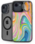 Rainbow Marble by Etta Vee iPhone 16e Kickstand Case