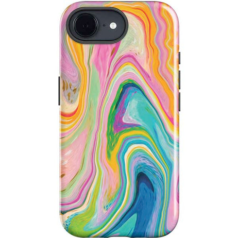 Rainbow Marble by Etta Vee iPhone 16e Impact Case