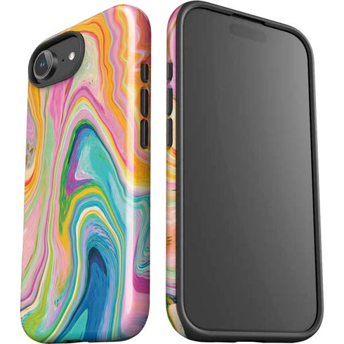 Rainbow Marble by Etta Vee iPhone 16e Impact Case