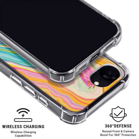 Rainbow Marble by Etta Vee iPhone 16e MagSafe Case