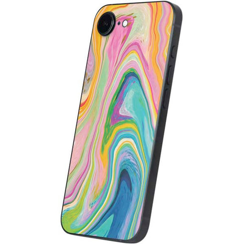 Rainbow Marble by Etta Vee iPhone 16e Skin