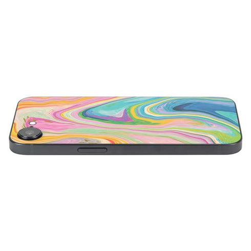 Rainbow Marble by Etta Vee iPhone 16e Skin
