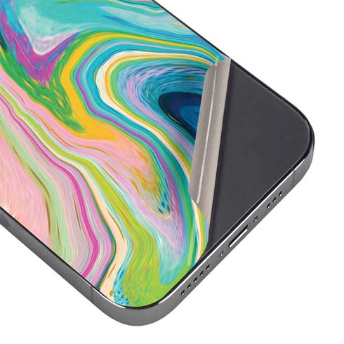 Rainbow Marble by Etta Vee iPhone 16e Skin