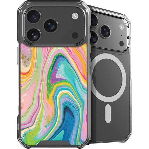 Rainbow Marble by Etta Vee iPhone 18 Pro MagSafe Case