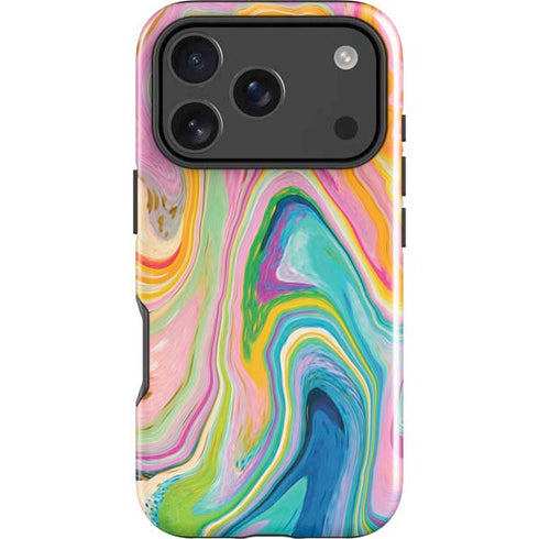Rainbow Marble by Etta Vee iPhone 18 Pro Max Impact Case