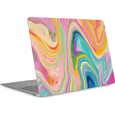 Rainbow Marble by Etta Vee Apple MacBook Air Skin