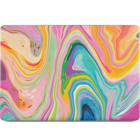 Rainbow Marble by Etta Vee MacBook Skins