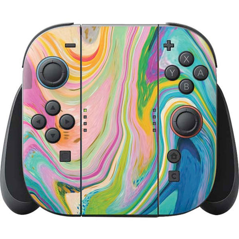 Rainbow Marble by Etta Vee Nintendo Skins