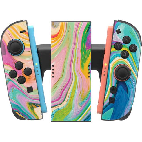 Rainbow Marble by Etta Vee Nintendo Switch 2 (2025) Joy-Con Controller Skin