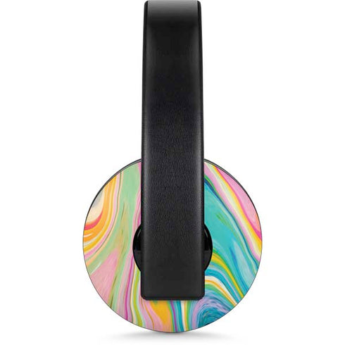 Rainbow Marble by Etta Vee PlayStation 4 Gold Wireless Headset Skin