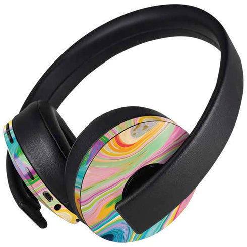 Rainbow Marble by Etta Vee PlayStation 4 Gold Wireless Headset Skin