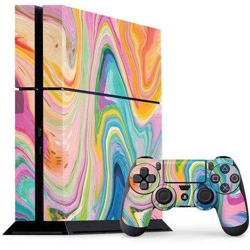 Rainbow Marble by Etta Vee PlayStation PS4 Skins