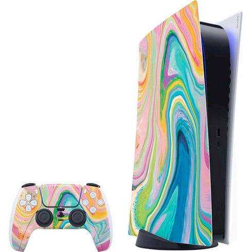 Rainbow Marble by Etta Vee PlayStation PS5 Skins