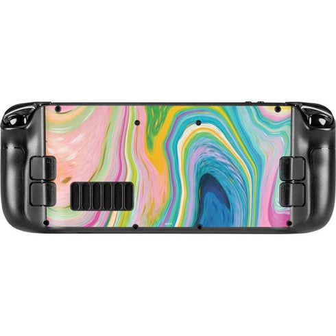 Rainbow Marble by Etta Vee Steam Deck Handheld Gaming Computer OLED Skin