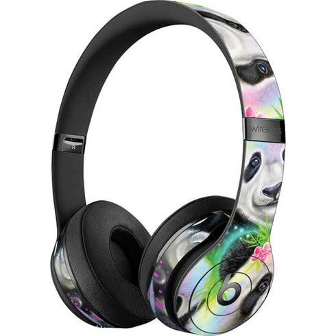 Rainbow Pandas with Butterflies by Sheena Pike Beats Solo 3 Wireless Skin