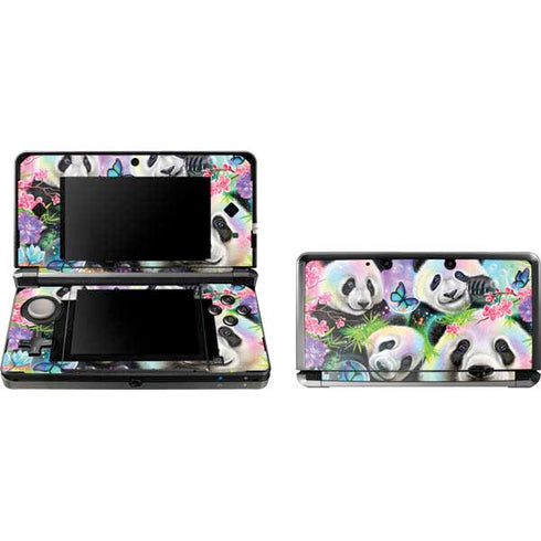 Rainbow Pandas with Butterflies by Sheena Pike Nintendo Skins