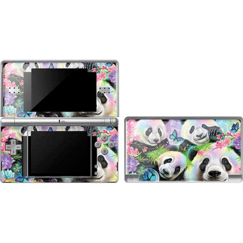 Rainbow Pandas with Butterflies by Sheena Pike Nintendo Skins