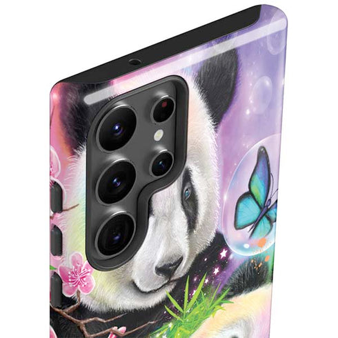 Rainbow Pandas with Butterflies by Sheena Pike Galaxy S23 Ultra Pro Case