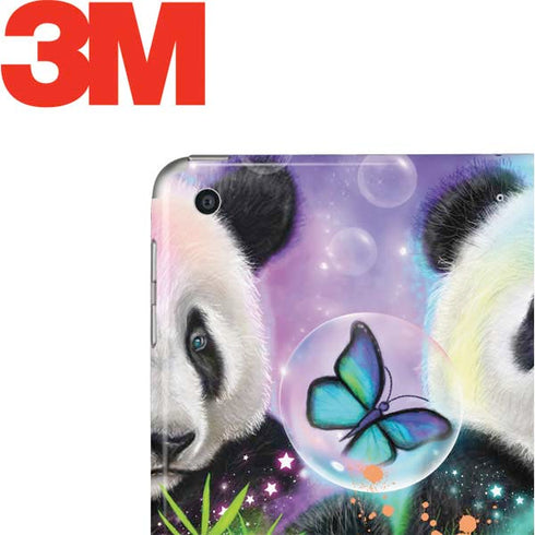 Rainbow Pandas with Butterflies by Sheena Pike Apple iPad Skin