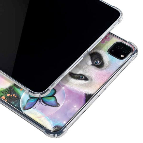 Rainbow Pandas with Butterflies by Sheena Pike iPad Cases