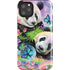 Rainbow Pandas with Butterflies by Sheena Pike iPhone Cases