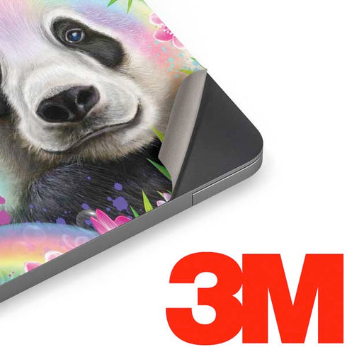 Rainbow Pandas with Butterflies by Sheena Pike Apple MacBook Air Skin