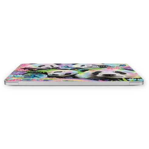 Rainbow Pandas with Butterflies by Sheena Pike Apple MacBook Pro 16-inch Skin