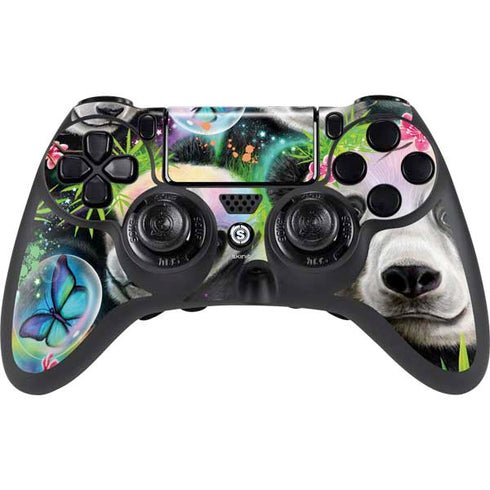 Rainbow Pandas with Butterflies by Sheena Pike PlayStation PS4 Skins