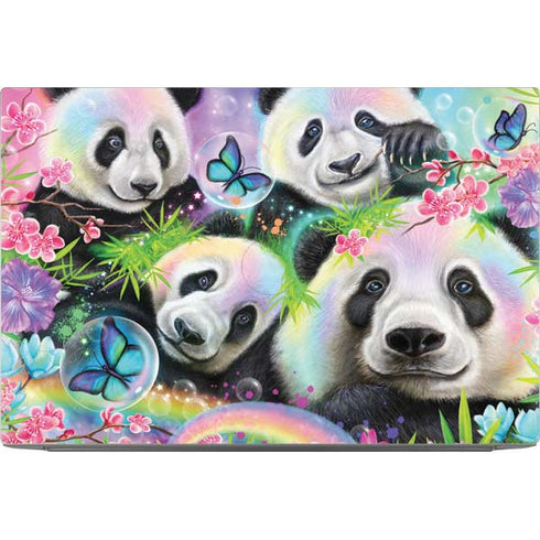 Rainbow Pandas with Butterflies by Sheena Pike Dell XPS Skin