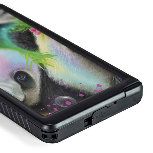 Rainbow Pandas with Butterflies by Sheena Pike Galaxy S24 Ultra Waterproof Case