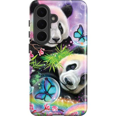 Rainbow Pandas with Butterflies by Sheena Pike Galaxy S26 Impact Case