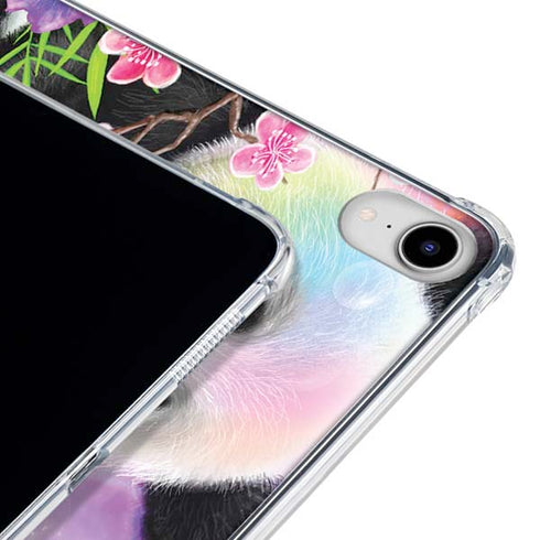 Rainbow Pandas with Butterflies by Sheena Pike iPad 11th Gen (2025) Clear Case