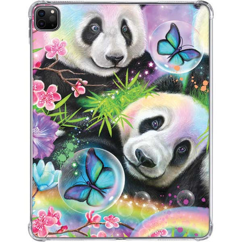 Rainbow Pandas with Butterflies by Sheena Pike iPad Pro 11in (2024) Clear Case