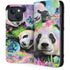 Rainbow Pandas with Butterflies by Sheena Pike iPhone 14 Folio Case